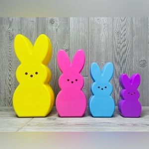 Bunny peeps large egg containers 4 in total